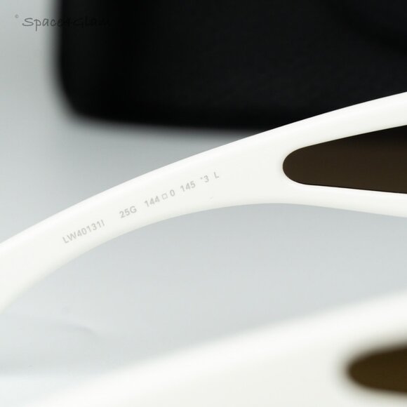 NEW LOEWE SUNGLASSES LW40131I 25G WHITE UNISEX EYEWEAR LOEWE Loewe Brown Mirror Mask Unisex Sunglasses LW40131I 25G 135  main image 3